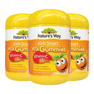 NaturesWay佳思敏儿童维生素C软糖VC儿童补锌120粒*3