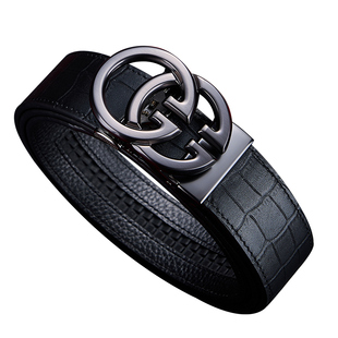 法莱阿玛尼皮带男士真皮奢侈品腰带男款自动扣2025新款纯牛皮裤带