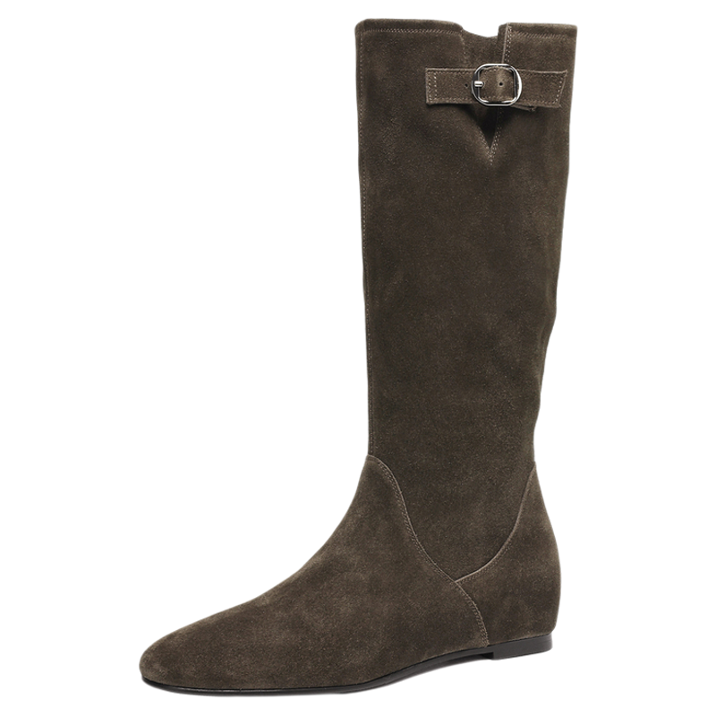 复古长筒靴,显瘦骑士靴。
