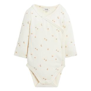 3件5折Little法国natalys FW24新生儿侧开襟包屁衣上衣裤子胎帽