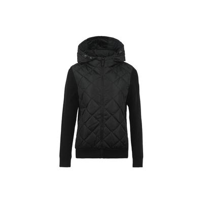 【自营】Canada Goose女款羊毛拼接连帽菱格羽绒拉链夹克加鹅外套