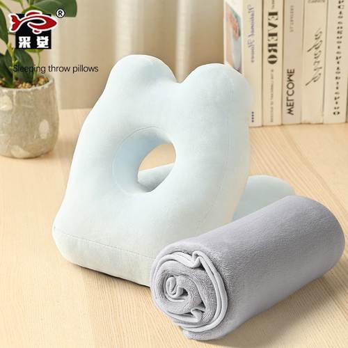 新品 办公室午睡神器冰丝午睡枕睡觉趴趴枕教室学生午休抱枕趴睡