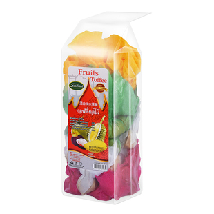 泰国进口美丽牌榴莲糖年货无香精色素真水果芒果山竹椰子混合软糖