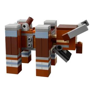 LEGO乐高21278我的世界掠夺者前哨站与劫掠兽男孩拼装玩具
