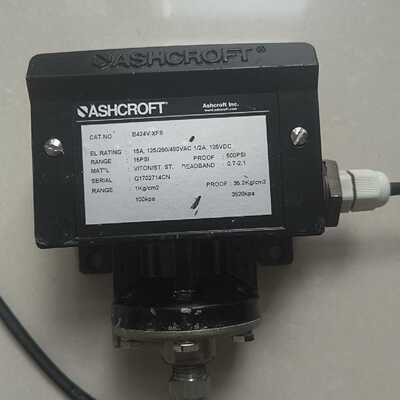 原装，ASHCROFT雅斯科压力开关，型号B424V X—议价