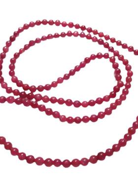 无烧红宝石腰链天然原石项链礼物