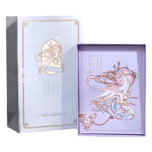 晚风花喜鹤精致镂空金属书签礼盒中国风精美吊坠文艺复古故宫文创小礼品小清新生日礼物送老师同学创意伴手礼