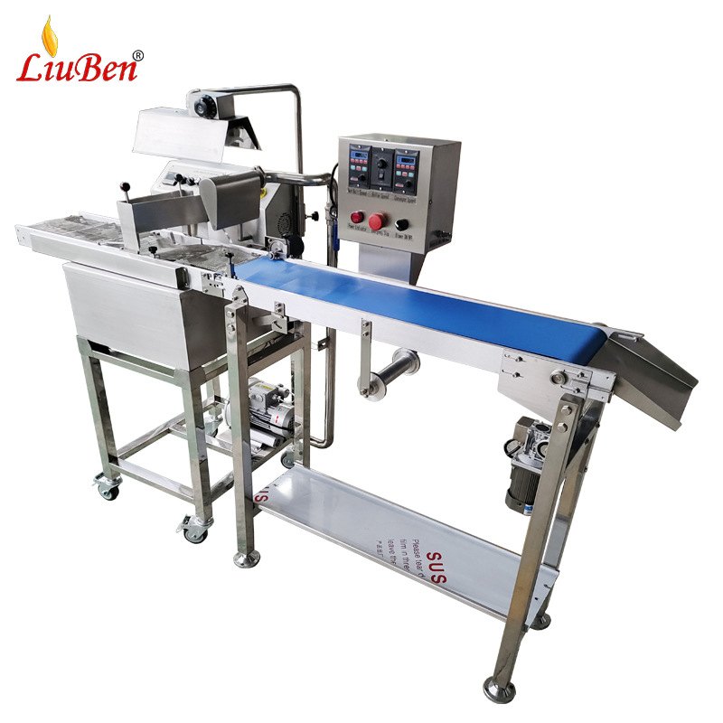 商用全自动淋浆机电动巧克力上浆机智能上糖涂层机自动果浆浇注机