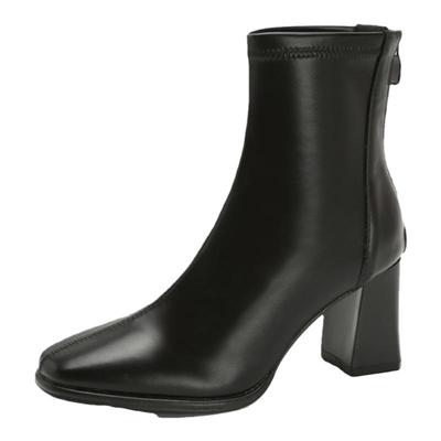 小码女靴313233短筒靴高跟棉靴子