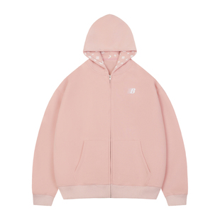 BIPOLAR满印刺绣连帽开衫卫衣休闲宽松重磅上衣百搭简约外套男女