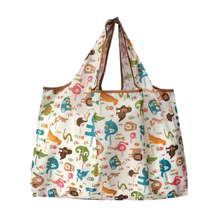 购物袋可折叠便携超市购物可爱卡通杂货袋买菜包大容量环保收纳袋