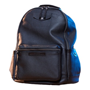 Noveli蓝威龙真皮双肩包超跑纳帕缩花头层牛皮通勤时尚轻奢双肩包