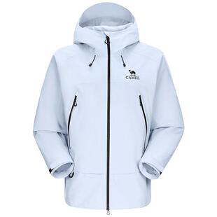 【彩壳】骆驼王者凯甲冲锋衣男女2026春季新款远山蓝硬壳防水外套