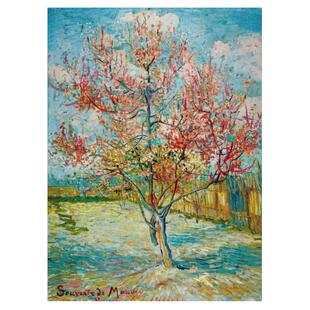 包邮 法国Bluebird蓝鸟进口名画拼图60116 盛开的桃花1000片梵高