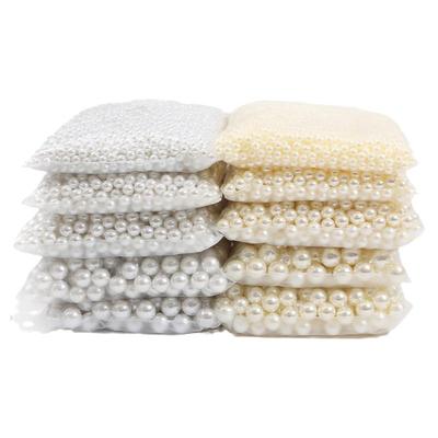 无孔仿珍珠高亮ABS白色散珠