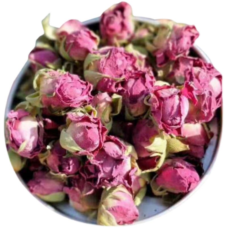 新疆玫瑰花农家玫瑰花茶晾晒干玫瑰花蕾重瓣于田沙漠玫瑰500g包邮
