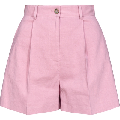 PINKO女士宽松压褶直筒短裤100536A1PA