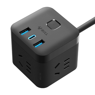 公牛ubs接口插座充电器插排多口魔方插排电插板拖线板type接线板