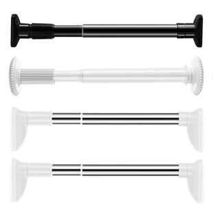 衣柜挂衣杆不锈钢免打孔伸缩杆学生宿舍横杆衣橱柜内阳台晾衣杆子