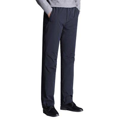 羽绒裤男外穿脱卸鹅绒高腰中老年