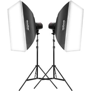 神牛小先锋200W摄影闪光灯套装室内摄影棚灯摄影灯拍摄证件照形象照补光灯人像静物产品拍照相打光灯旗舰正品