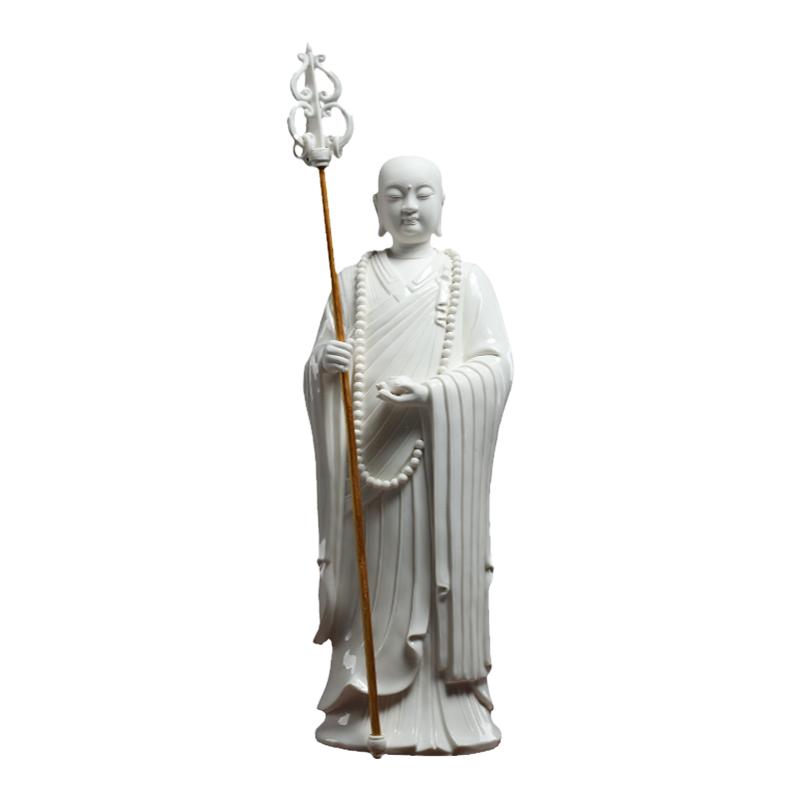 戴玉堂陶瓷地藏菩萨像德化白瓷地藏王菩萨佛像客厅供奉家用摆件