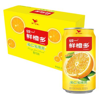 统一鲜橙多310ML维生素C橙汁