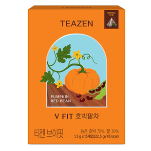 养生南瓜茶▲韩国TEAZEN南瓜红豆茶养生健康茶无糖茶饮康普茶