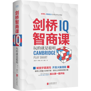 剑桥智商课 玩的就是聪明 国际知名思维训练专家乔·卡梅伦 脑力训练手册 开发大脑潜能 IQ 形象思维 逻辑思维 归纳计算能力培养