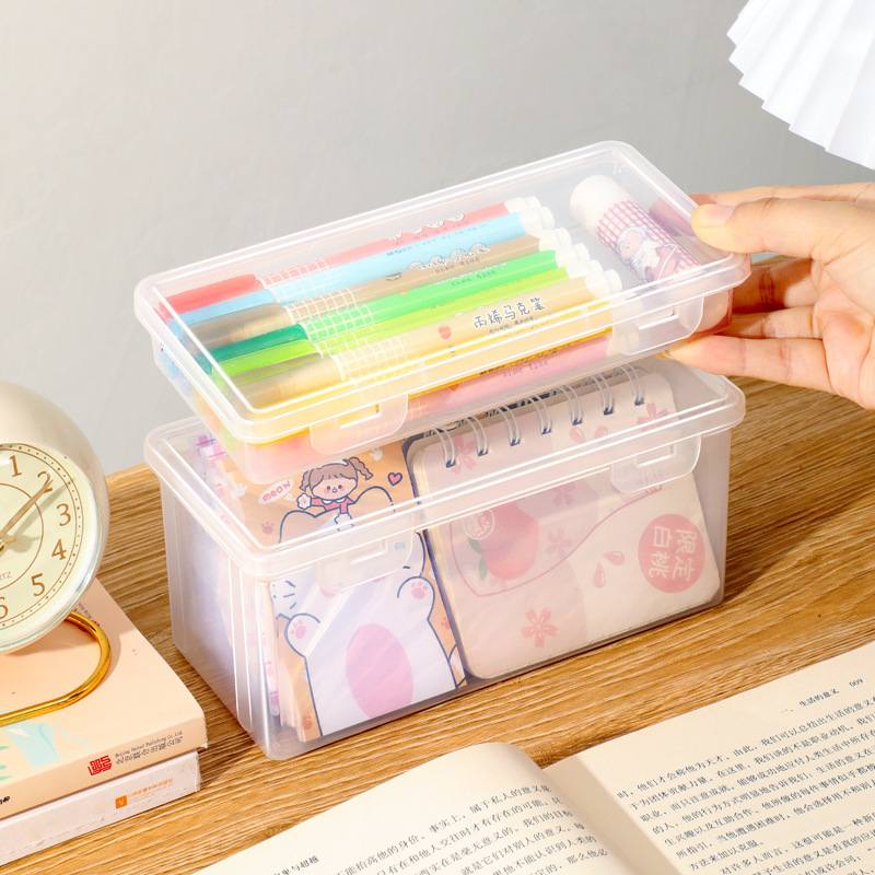 文具收纳盒大容量透明文具盒收纳笔素描笔画筒笔筒铅笔彩马克笔