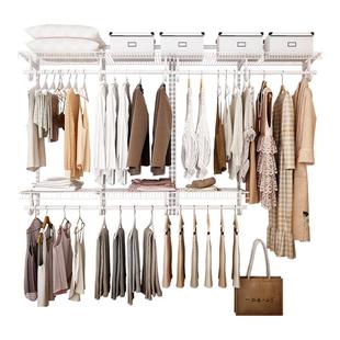 铂耐金属衣柜框架定制衣帽间架子组装零甲醛开放式衣柜卧室家用