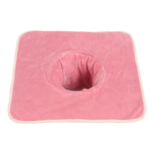 美容院专用带洞趴巾铺床巾按摩床垫脸巾养生推拿枕巾洞巾定制LOGO