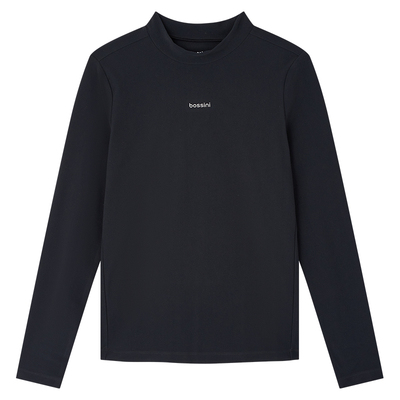 bossini堡狮龙2025新款户外运动长袖T恤女款弹力透气休闲圆领上衣