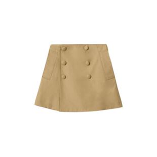 【新年礼物】BURBERRY女童 棉质 Trench 半裙 81171601