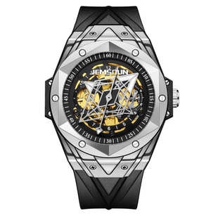 品牌正品机械手表男刺青高级感男士虫洞概念机械表大爆炸氚气男表