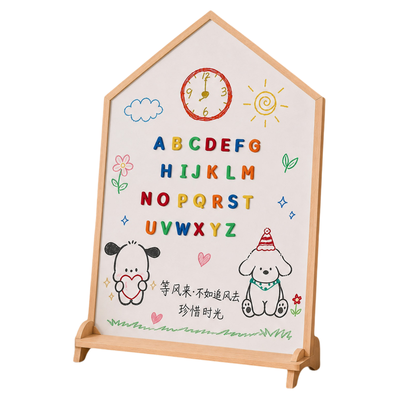 齐富屋形磁性画板无尘家用早教