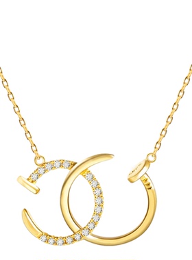 轻奢原创纯银项链简约吊坠