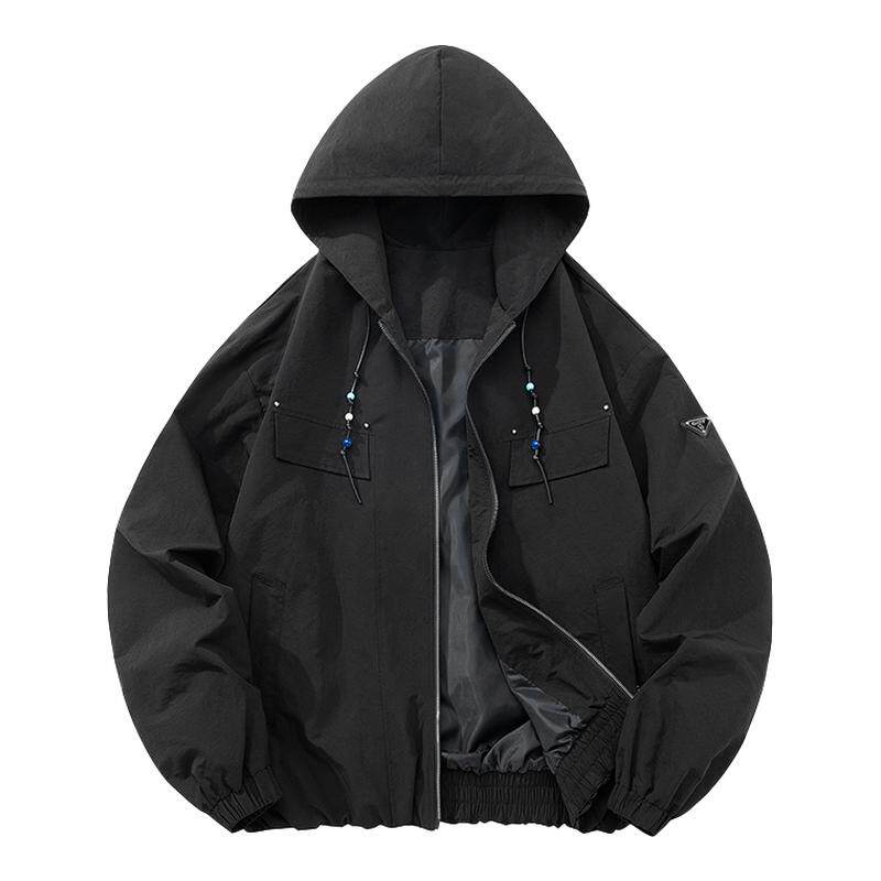 辛普森一家连帽夹克男新款美式cleanfit复古休闲宽松情侣外套春装