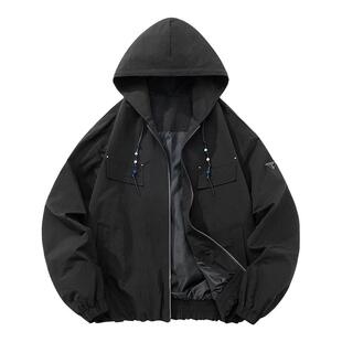 辛普森一家连帽夹克男新款美式cleanfit复古休闲宽松情侣外套春装