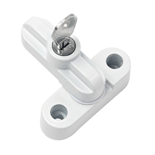 塑钢铝合金门窗锁扣平开窗T型锁带钥匙防盗窗户儿童安全锁卡扣搭