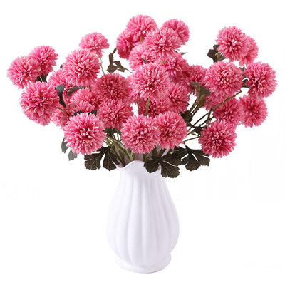 粉色绣球仿真花婚庆绢花花材假花