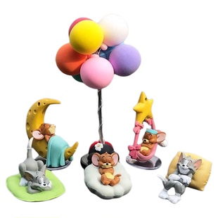 猫和老鼠盲盒手办摆件可爱公仔玩具模型生日礼物桌面车载装饰品