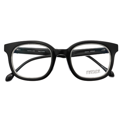 日本MATSUDA复古黑色方形眼鏡框