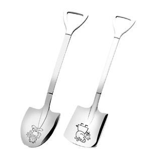 304不锈钢西瓜勺创意卡通儿童勺成人铁锹水果勺子冰淇淋勺雪糕勺