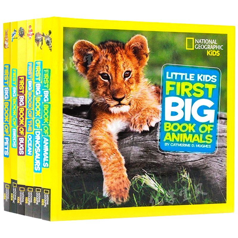进口英文原版正版美国国家地理儿童百科动物篇6册 Little Kids First Big Book of Animals National Geographic儿童启蒙科普