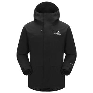 骆驼飙燃三防冲锋衣男女三合一羽绒服可拆卸加绒加厚防水旅游外套