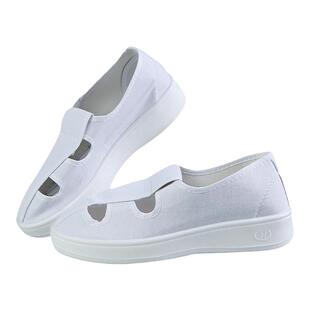 防静电鞋软底加厚无尘鞋工作鞋洁净鞋四孔鞋专用电子厂车间男女款