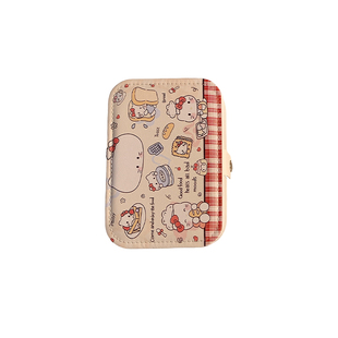 可爱KT猫首饰收纳盒女大容量旅行便携耳钉耳环戒指项链手饰品盒子