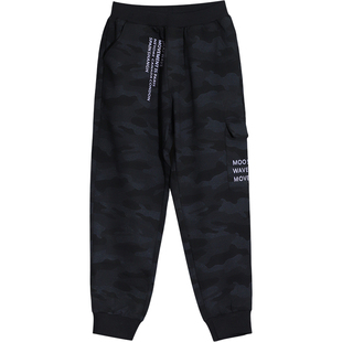 胖童裤子男童加肥加大休闲裤春秋新款初中生青少年卫裤胖男孩长裤