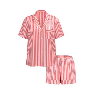 5折起|维密缎面短袖短裤睡衣套装女